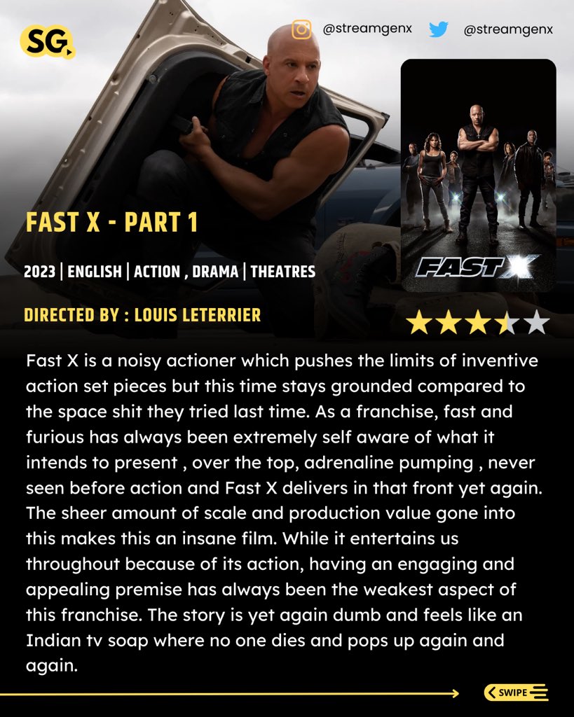 riteshm657's tweet image. #FastX #FastXReview

#FastAndFurious