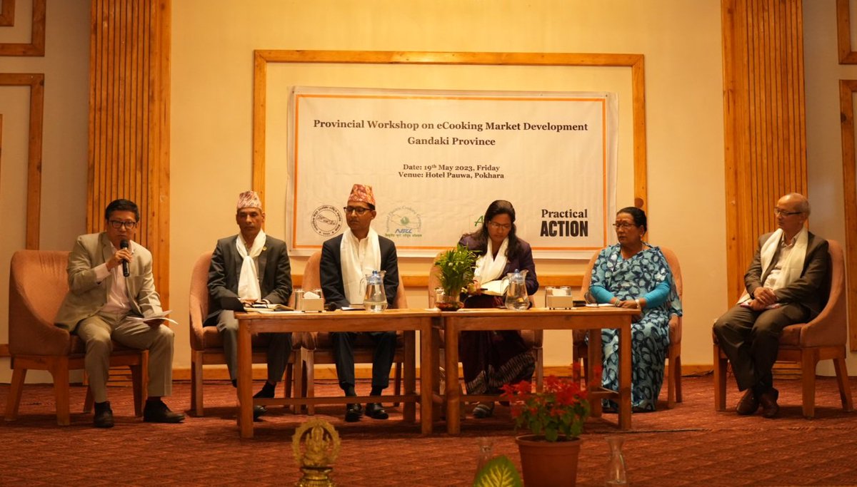 Nepal_PA's tweet image. A panel discussion on &apos;eCooking in Gandaki Province: Context, Market, Behaviour, and Policies&apos;. 
This discussion aims to strengthen the discourse on eCooking and support in facilitating a much favourable environment for the same in the province.
#eCookingforall
#electriccooking