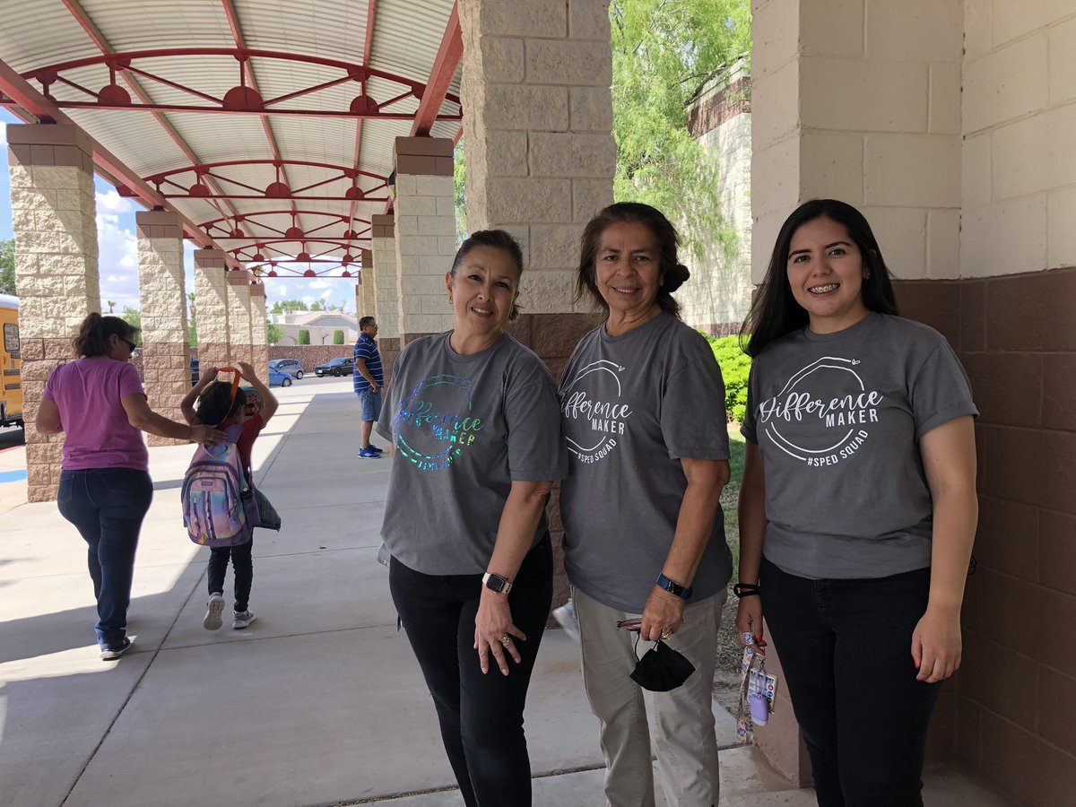 On Wednesdays we wear 👚… nope, not pink! We wear our awesome “DIFFERENCE MAKER” shirts @msalazar_OKES made for us #TeacherAppreciationWeek 🥰 #gratefulhearts