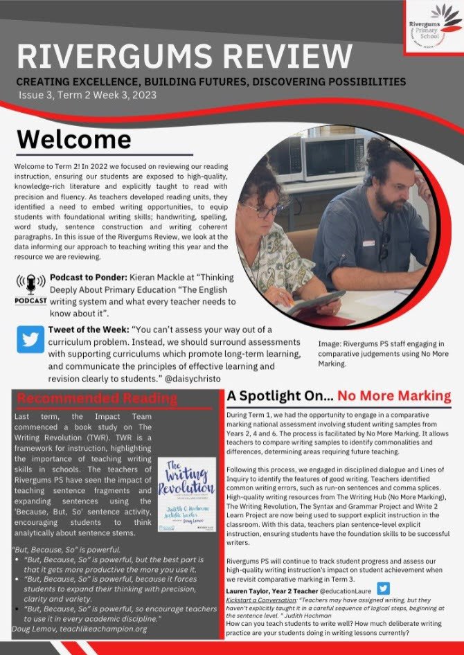 Rivergums Review Issue 3
Writing and data informed practice.