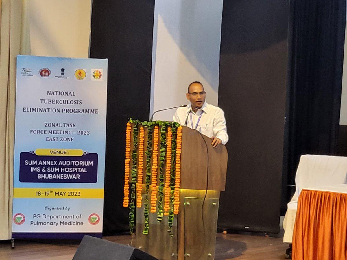 nitaigaurhari's tweet photo. Under NTEP, meeting of the Zonal Task Force was organized  for medical colleges of East Zone-Bihar, Chhattisgarh,Jharkhand,Odisha and West  Bengal at IMS and SUM Hospital, Bhubaneswar on 18th-19th May, 2023.Dr Sanjay Mattoo, ADDG, CTD addressed on Policy Update in NTEP https://t.co/Jd40ZMnaOU