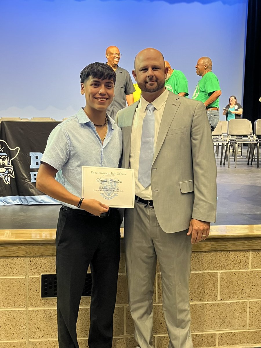 Congratulations to our 2023 Bill Poland Memorial Scholarship recipients, Caleb Solis and Elijah Celedon. #bucpride