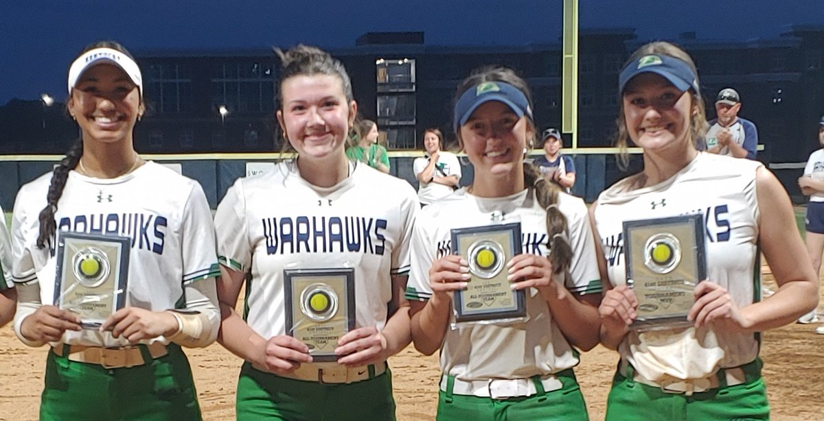 Great Crossing all-tourney: Delani Sullivan, Brenna Parker, Ryann Livingston and MVP Ashtyn Holbrook.