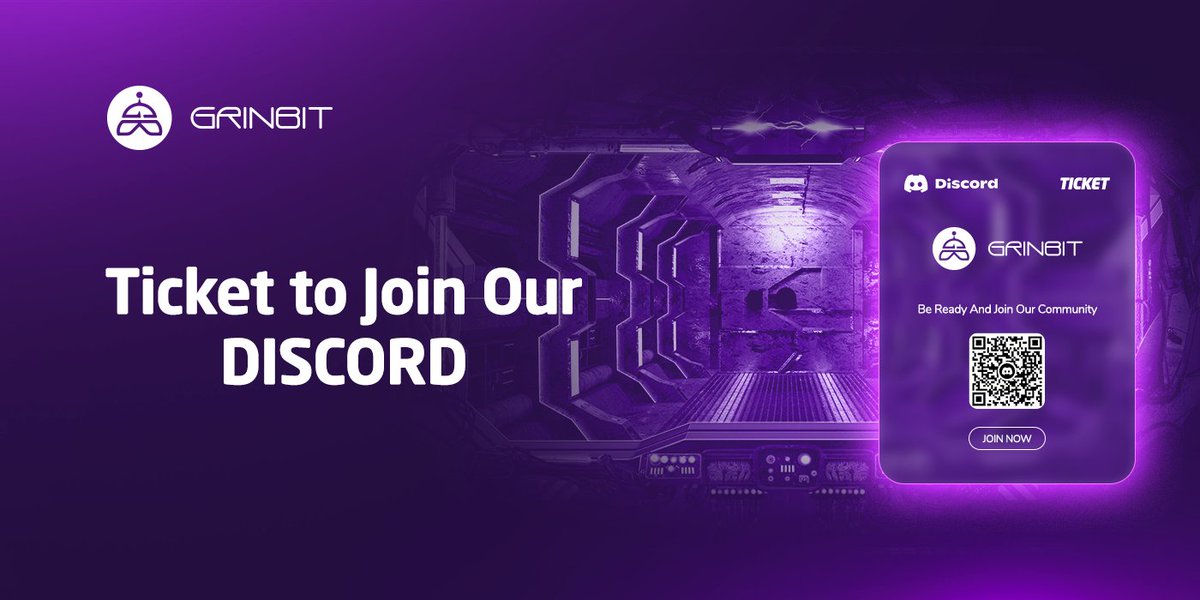 grinbit2's tweet image. Become an early supporter on #Grinbit official #Discord server! 🔥

To give more information about Grinbit updates we&apos;re give you a ticket to join our server 🎟️

Claim it here: discord.gg/PGNyEsBJmj