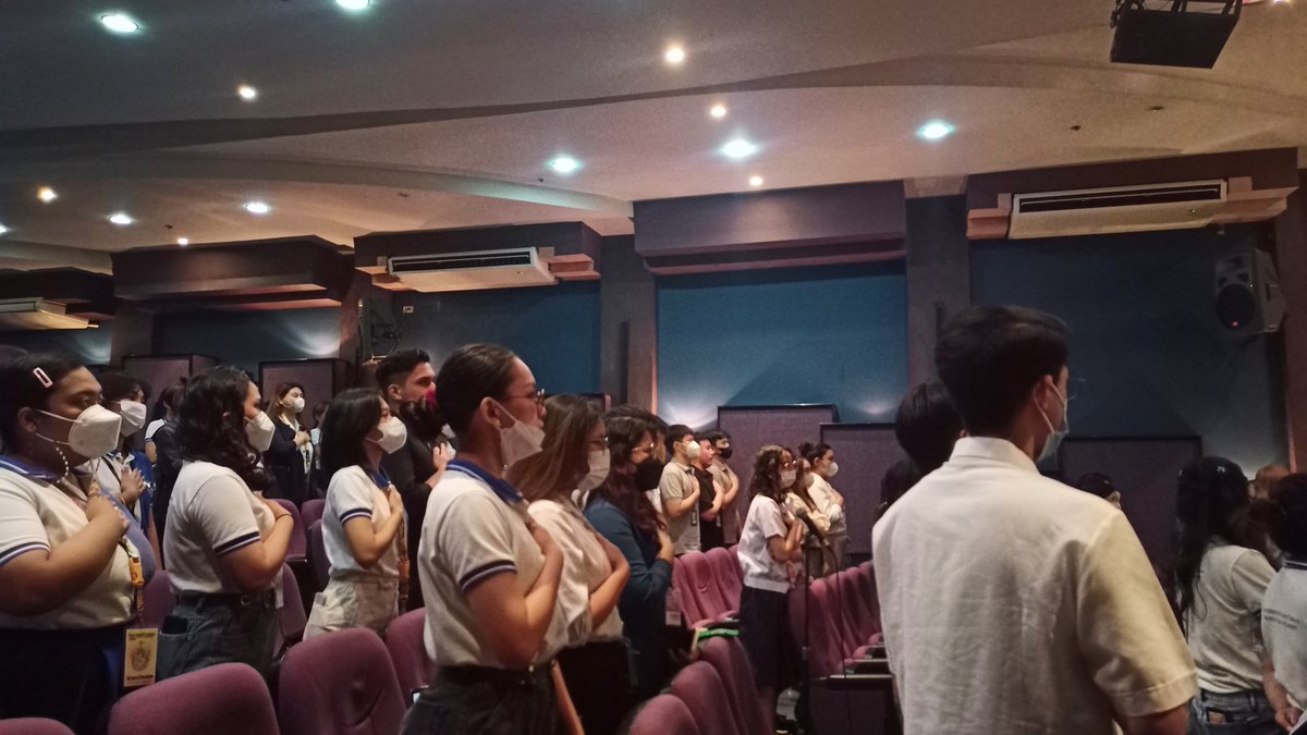 assoc_ust's tweet photo. Dragons, our program is about to start! Before that, we begin with a solemn prayer, followed by the singing of the National Anthem. 

#AgentsOfDiplomacyUST
#AcesOfAS https://t.co/qatBlONTbO