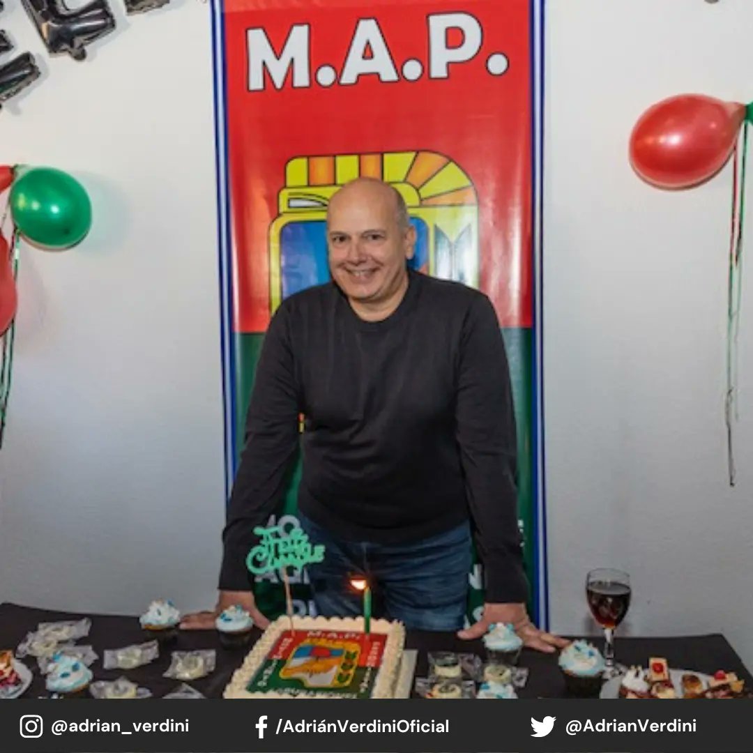 VerdiniPrensa's tweet photo. Gracias a quienes pudieron estar presentes en la celebración de mi cumpleaños y a quienes hicieron llegar sus mensajes de cariño. https://t.co/aT0U1PCVkG