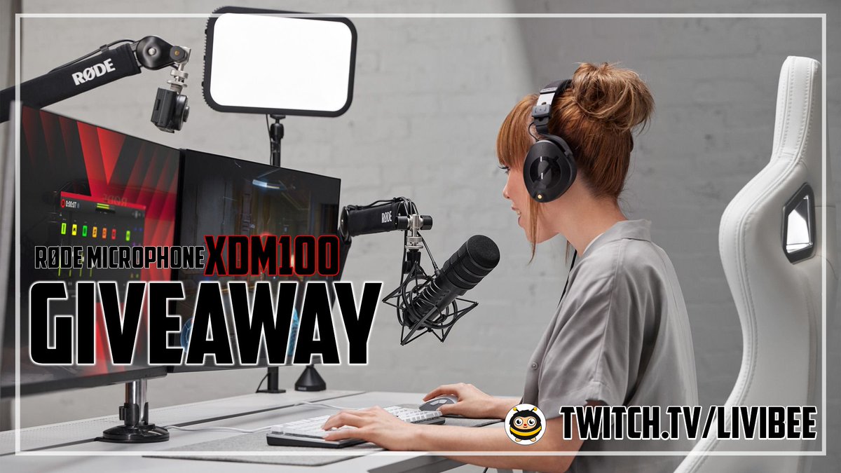 Tune into my subathon this weekend for a chance to win 1 of 3 beautiful RØDE-XDM100 microphones! 

Thanks to <a href="/rodemics/">RØDE</a>
