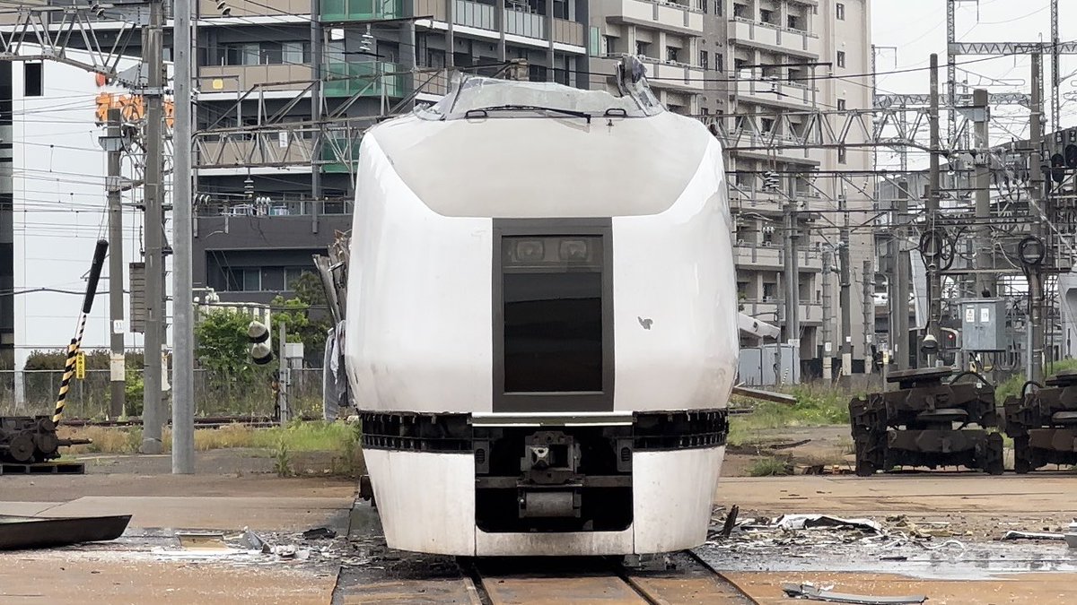 【引取り限定】三味線本体 亀裂あり 白色 2023年3月23日に郡山総合車両センターに廃車回送配給された東大宮