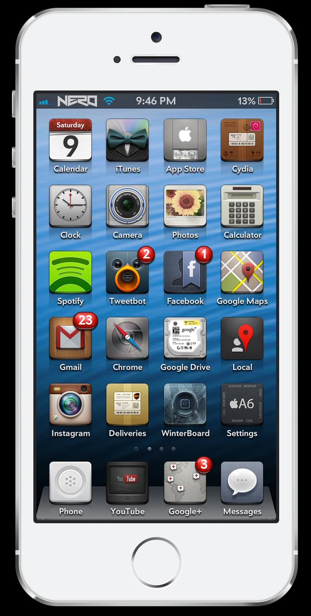 Anyone got some #ThrowBackThursday Old iOS setups? I featured this setup in some old vids 😎

#iPhone 5s 
iOS 6
evasi0n #jailbreak

I believe