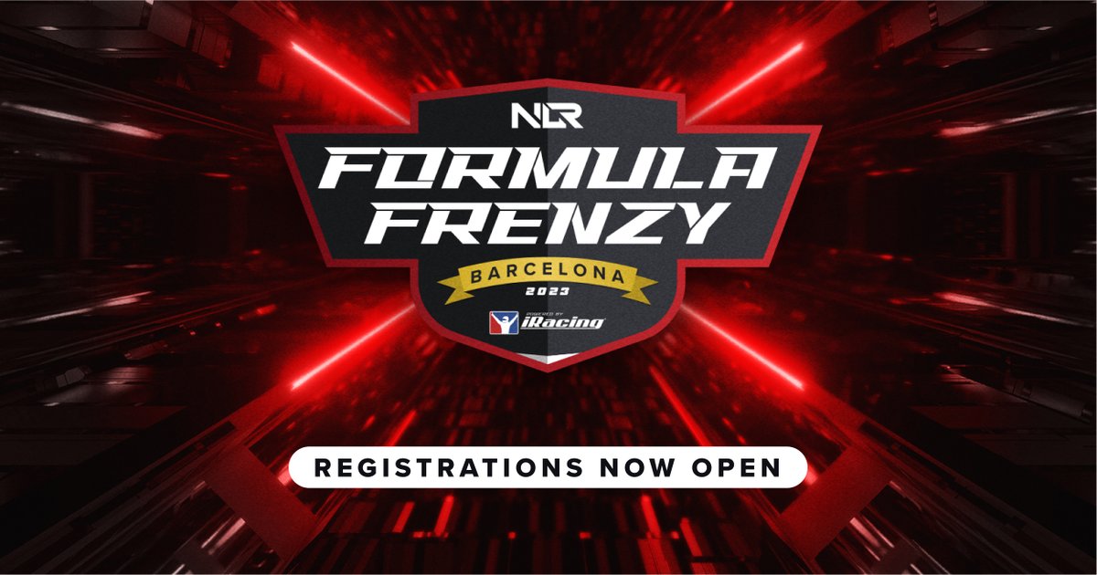 Announcing the NLR Formula Frenzy Barcelona Powered by <a href="/iracing/">iRacing</a>! 

Compete to win the F-GT Elite 160 Cockpit and many more prizes! 

Registrations are open now bit.ly/formulafrenzy