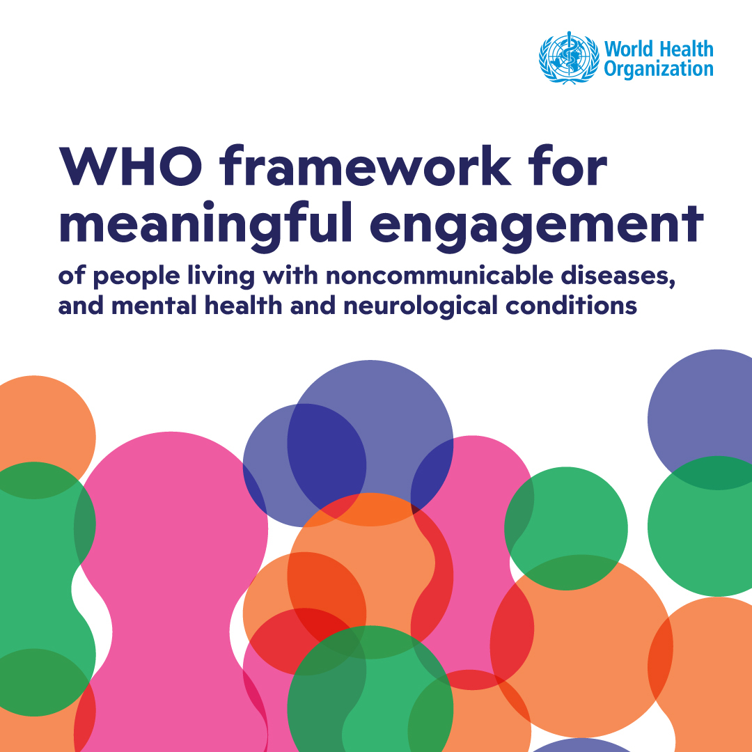 runciecwc's tweet photo. Delighted that @WHO &amp; @DrTedros launch the framework for Meaning Engagement. 
"Meaningful engagement of people living with NCDs in research, health policy and decision-making should not be seen as a good thing, it is the right thing. Patients provide valuable insights Engage them https://t.co/84G7grBPqq