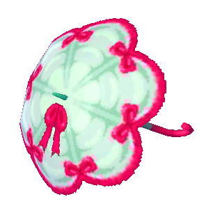 @cyboarnetic Aww thank you so much! It's based on the ribbon parasol from Animal Crossing. I thought it would be a cute fit!