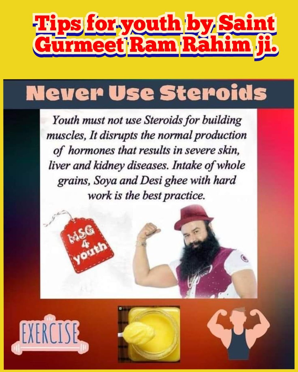 vicky22mansa's tweet photo. Saint Gurmeet Ram Rahim Ji says that according to our culture, regular practice of Method Of Meditation and taking a proper diet helps us to achieve peace and happiness. It also keeps fit and healthy. #FridayFitness https://t.co/3YpV3IsFyp