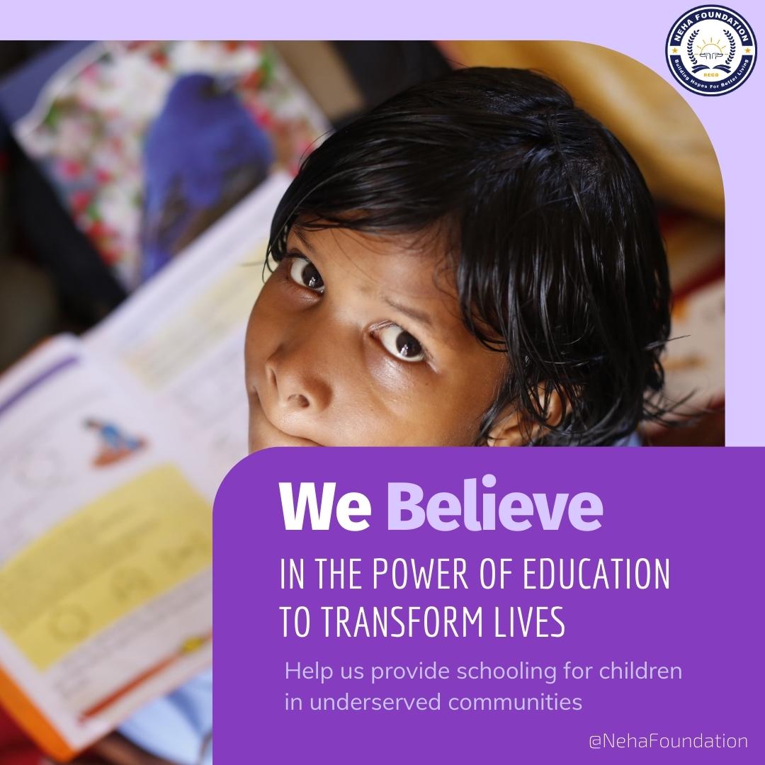 NehaFoundations's tweet photo. We believe in the power of education to transform lives. Help us provide schooling for children in underserved communities.
#Nehafoundation, #Nehafoundationbangalore, #NGO #socialimpact #communitydevelopment https://t.co/AbSe2nPG5W