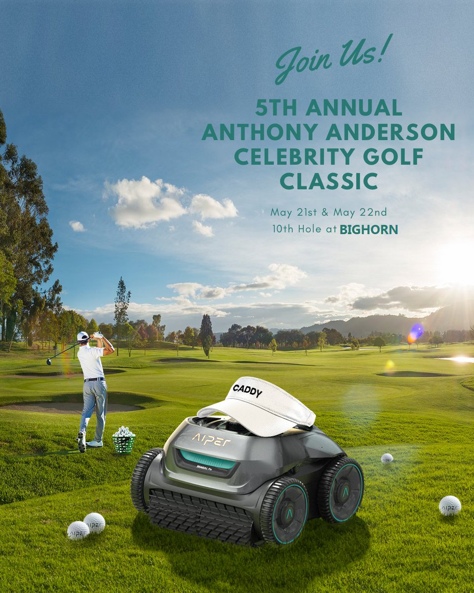 Join us for the 5th Annual Anthony Anderson Celebrity Golf Classic Sunday May 21st and Monday May 22nd at BIGHORN in Palm Springs!  

Stay tuned for all kinds of fun throughout the week!

Thank you to @anthonyanderson, we're so excited!