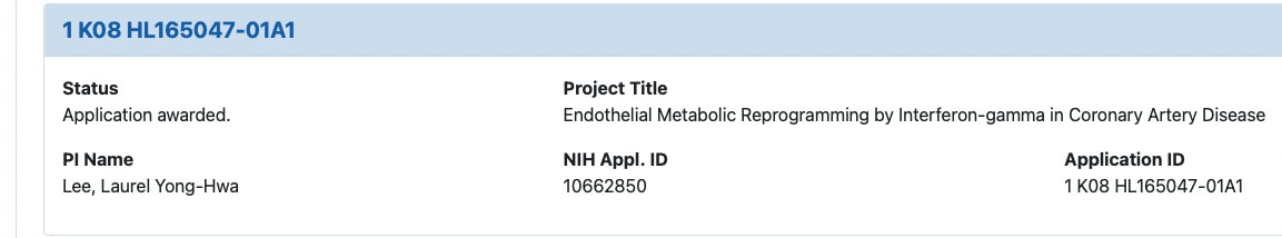 Excited to receive @NIH_NHLBI K08 Grant to continue to investigate how T-cells perturb endothelial metabolism in vascular diseases. Immensely grateful to all my mentors & colleagues in vascular biology, immunology, metabolism, cardiology, and surgery @HarvardMed @BrighamResearch