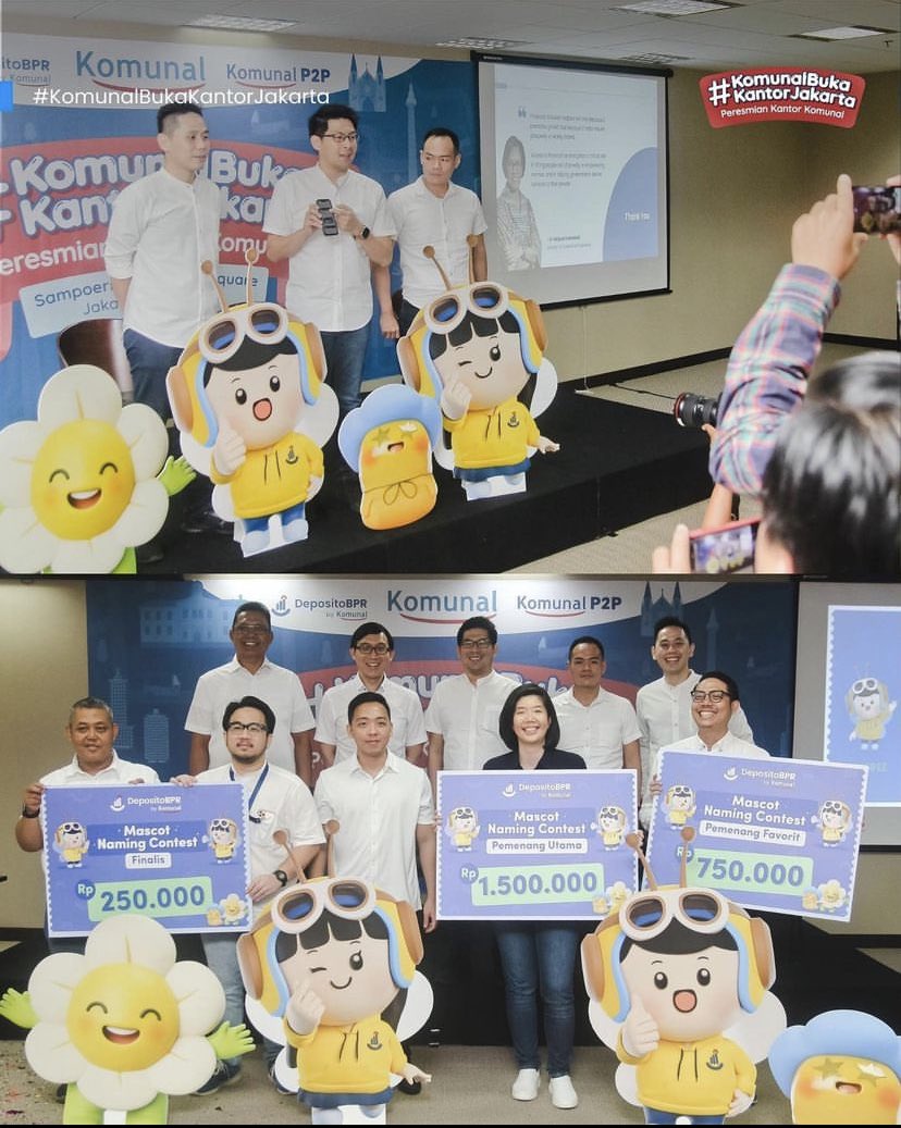 Komunal kedatangan anggota keluarga baru 🥰

Yuk kenalan dengan maskot DepositoBPR by Komunal, ada Masbee 🐝 dan Missbee 🐝

Terinspirasi dari lebah yang pekerja keras, Komunal juga berkomitmen menciptakan kemudahan finansial bagi masyarakat melalui digitalisasi BPR