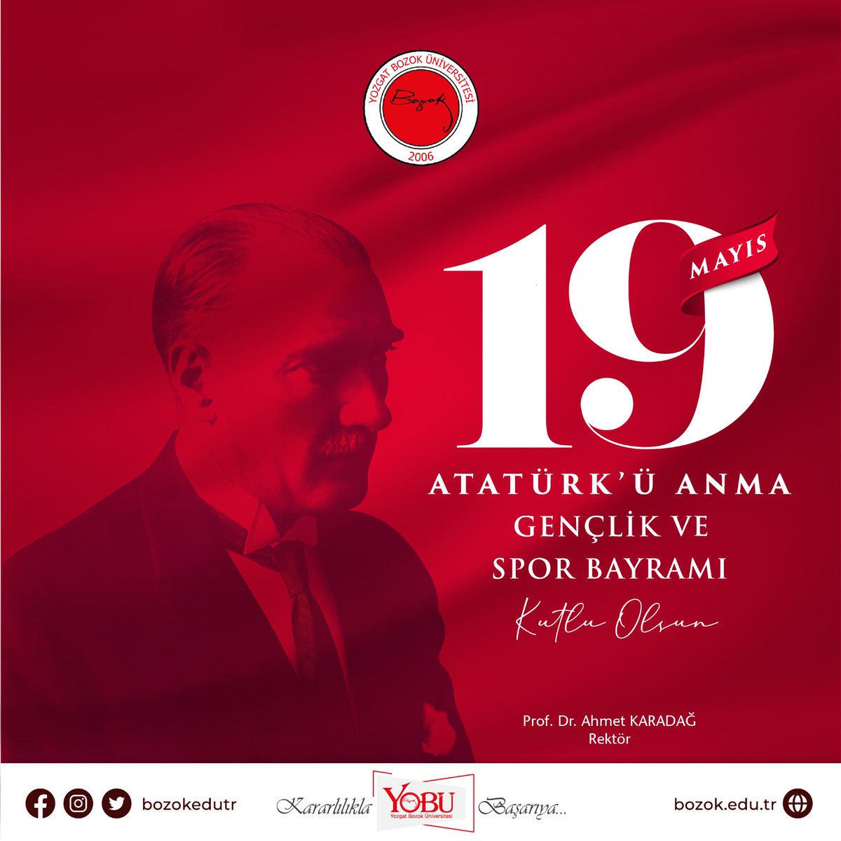 ProfAKaradag's tweet photo. Bağımsızlık ve hürriyet meşalesinin yakıldığı tarih olan #19Mayıs1919' un yıldönümünde, ülkemizin aydınlık yarınları olan gençlerimizin bayramını kutlarken, başta Gazi Mustafa Kemal Atatürk olmak üzere tüm kahraman ecdadımızı rahmet ve minnetle yad ediyorum. https://t.co/OMeVKbzkN0