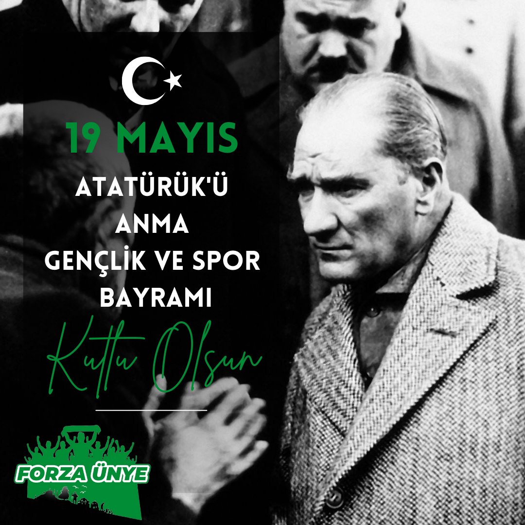 ForzaUnye's tweet photo. “Ey yükselen yeni nesil! İstikbal sizsiniz. Cumhuriyeti biz kurduk, onu yükseltecek ve yaşatacak sizsiniz.”

19 Mayıs Atatürk’ü Anma, Gençlik ve Spor Bayramı Kutlu Olsun! 🇹🇷 https://t.co/Ee2dxXFEY0