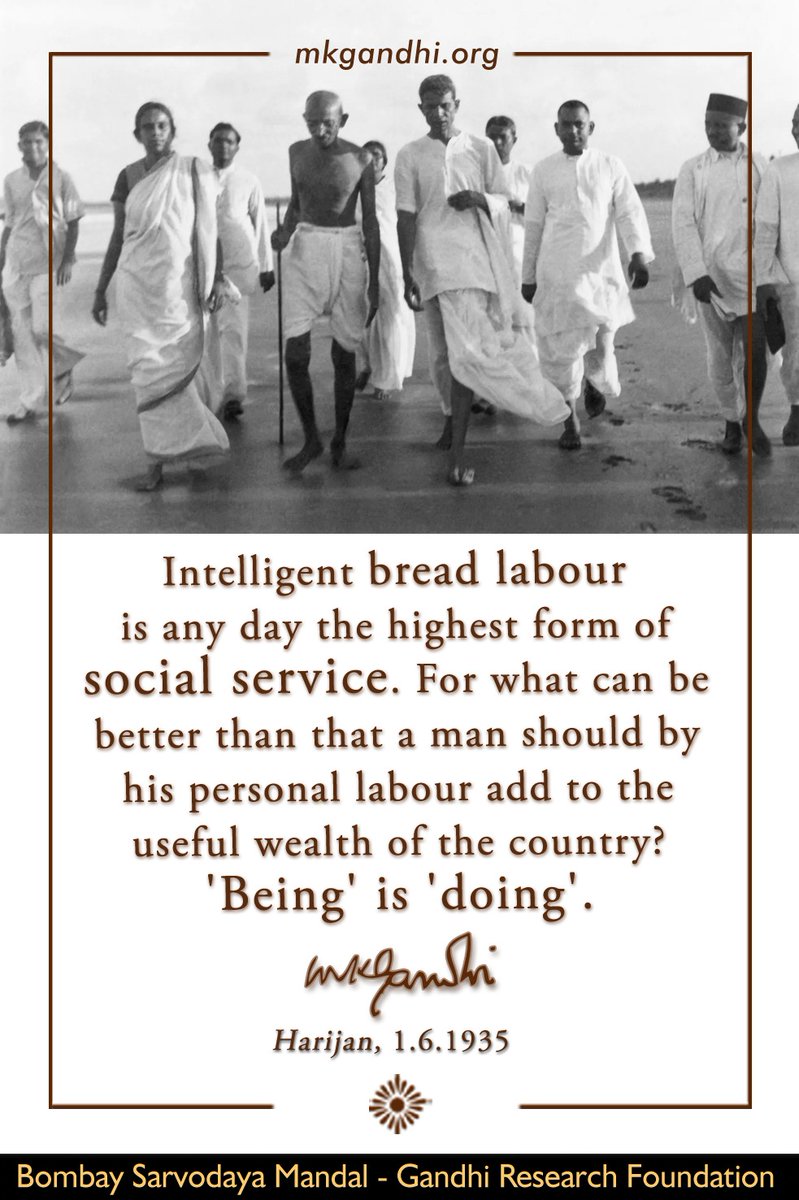cosmic_magnet's tweet photo. RT https://t.co/EQD9GBzQL4 Intelligent bread labour is any day the highest form of social #service. For what can be better than that a man should by his personal labour add to the useful we… https://t.co/PrwoRJGuKy