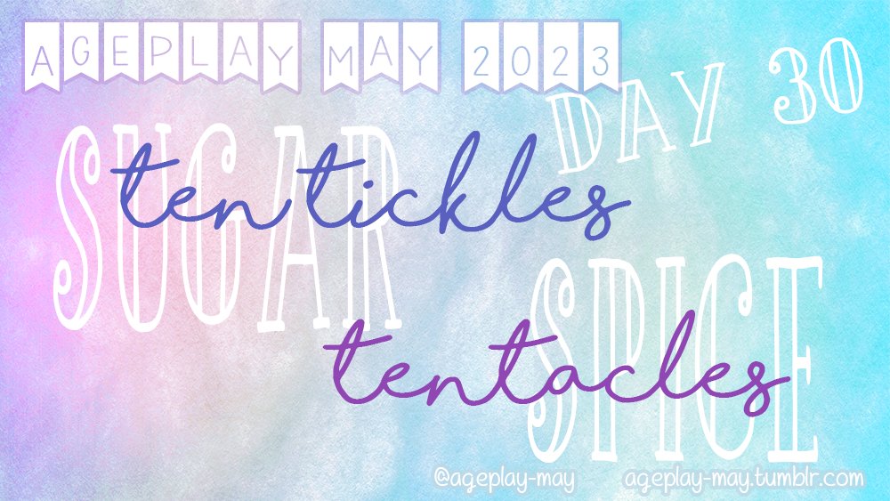 ageplay_may's tweet photo. How many tickles does an octopus have?

… Ten Tickles!

Get it?... Get it?

Hope you’re ready to get squirmy with today’s prompts: "Ten Tickles" (sugar) and "Tentacles" (spice)!

#ticklekink #AgeplayMay2023 #AgeplayMay #Ageplay #KinkPrompts #KinkyPrompts https://t.co/jkPUtvJw6g