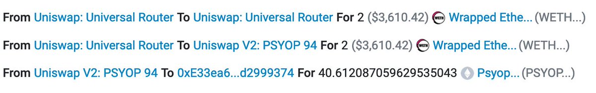 silentstories0's tweet photo. @Nyteowl_YT @eth_ben I did better than you bro! I got 40 Psyop for 2 Eth! @eth_ben needs to do something about this. So many people have got rekt, even after using the right address. https://t.co/4BF62gVS2o