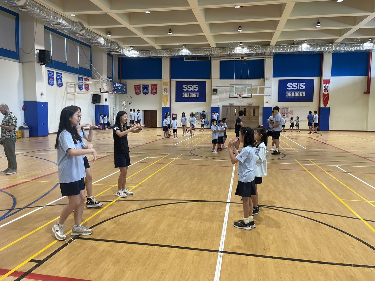 <a href="/ssischool/">SSIS</a> HS Ss had the opportunity to teach their TikTok #dance routines to ES Ss todays! The gym was full of positive energy. A great show of #leadership #community #connections 🙌🏻 #PhysEd <a href="/PESylvester/">Chris Sylvester</a>