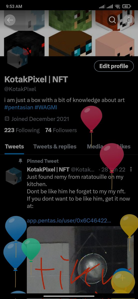 KotakPixel's tweet photo. Happy Birthday 🎉🎂🎉 to meeeeee https://t.co/NoFx90KlJD
