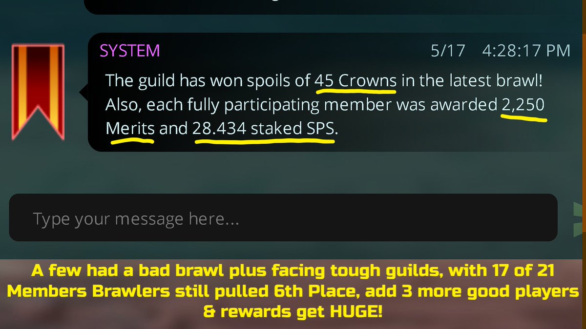 @_Canada804 @splinterlands decent at guild brawls and not in one check out these rewards