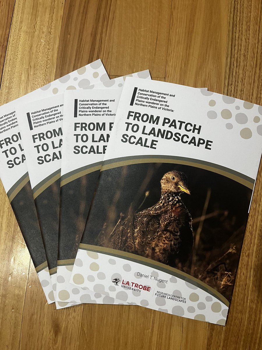 Daniel Nugent (@dr_dannugent) on Twitter photo Great day yesterday launching my Plains-wanderer conservation booklet that summaries findings from my PhD with <a href="/trustfornature/">TrustforNature</a> <a href="/northcentralcma/">🏞️🦎🐢 North Central CMA 🌳🐠🐦</a>. Getting my research directly into the hands of farmers and land managers who can make positive onground impact! More copies available Great day yesterday launching my Plains-wanderer conservation booklet that summaries findings from my PhD with <a href="/trustfornature/">TrustforNature</a> <a href="/northcentralcma/">🏞️🦎🐢 North Central CMA 🌳🐠🐦</a>. Getting my research directly into the hands of farmers and land managers who can make positive onground impact! More copies available
