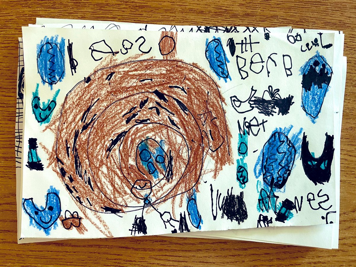 GarrisonRoad's tweet photo. Terry our night time care taker left us a nest with bird eggs in it. The next morning we make predictions about what we thought happened to the mama bird. So many theories. She left us a note the next day explaining what happened! @dsbn @mallorymilton #Kindergarten https://t.co/w2SpciqUKY