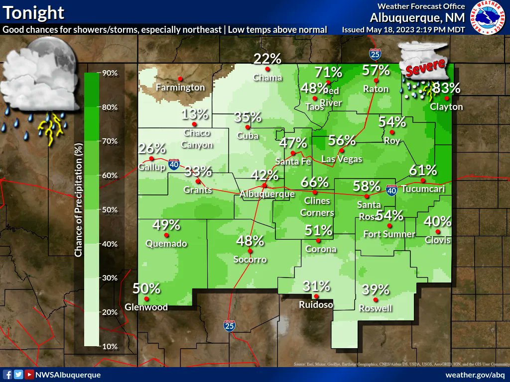 NWS Albuquerque on Twitter "Shower and thunderstorm activity will