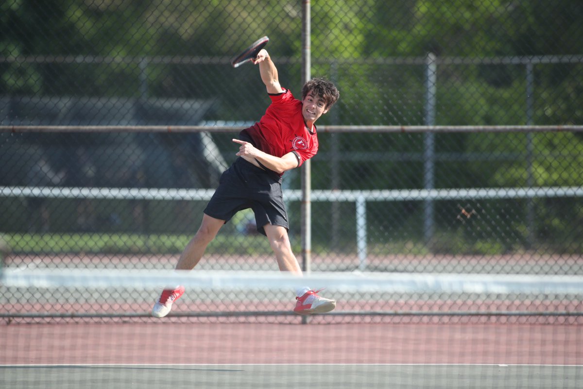 High quality tennis on the courts today.