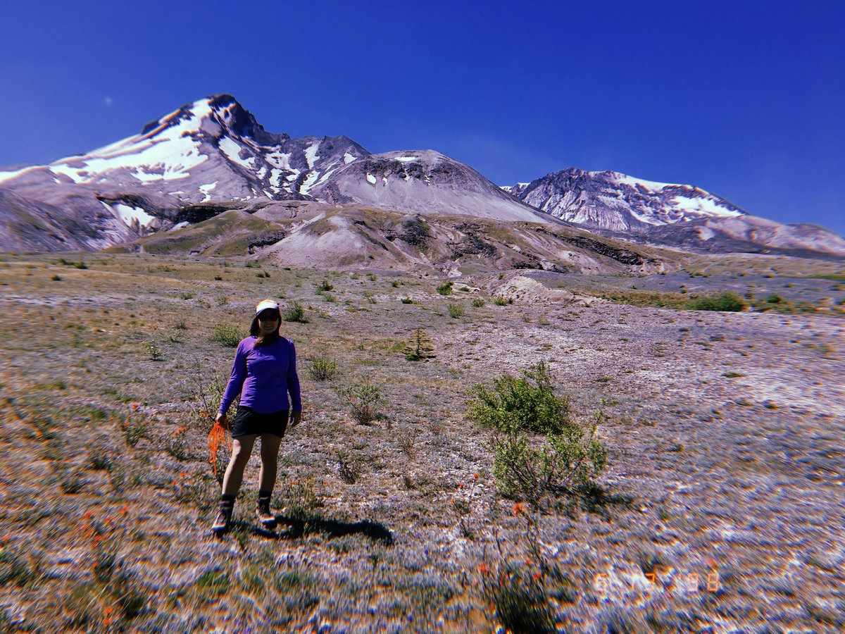 SciQueenKatey's tweet photo. Still recovering 43 years later. @usfs_pnwrs @MSHInstitute @MtStHelensNVM https://t.co/8FvrN8y2Z2