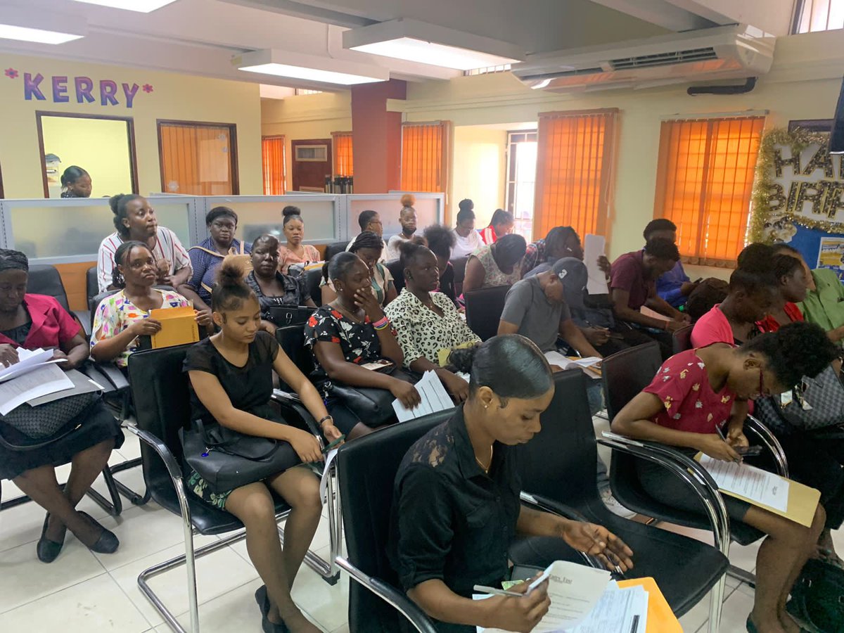 MLSS Jamaica on Twitter "Today, Job Seekers turned up in their numbers