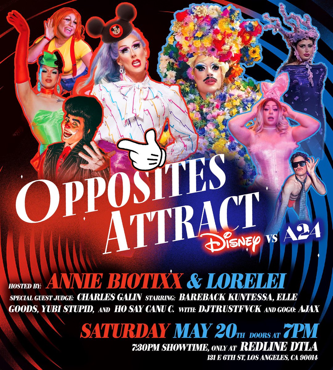 SATURDAY NIGHT at <a href="/RedlineDtla/">Redline Dtla</a>! 4 competitors, 3 judges, 2 themes, 1 winner!!! Come on out for Disney vs A24 cuz it’s gonna be a good one!