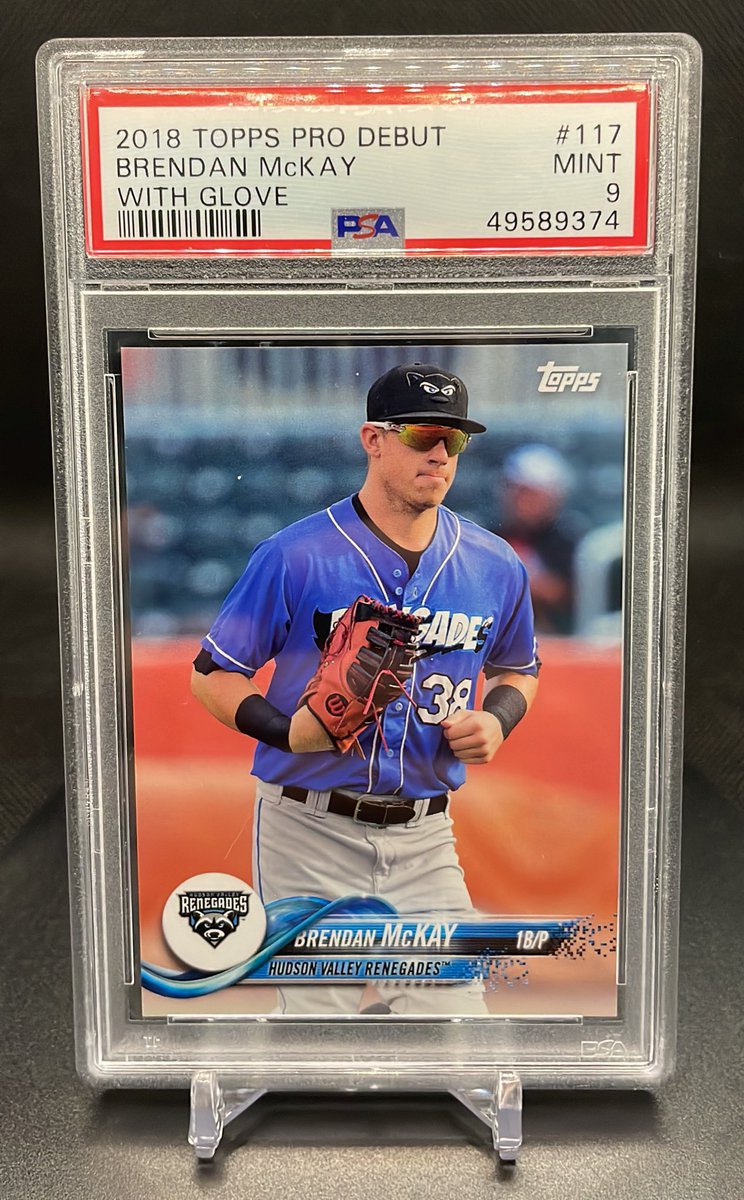 May stack sale, day #4 - Claim using “take” or players last name. See pinned tweet for rules #crcstack 2018 Topps Pro Debut Brendan McKay SP PSA 9 - Pop 1 none higher $30 @sports_sell @CardboardEchoes @CardHobbyRTs #HiveBST