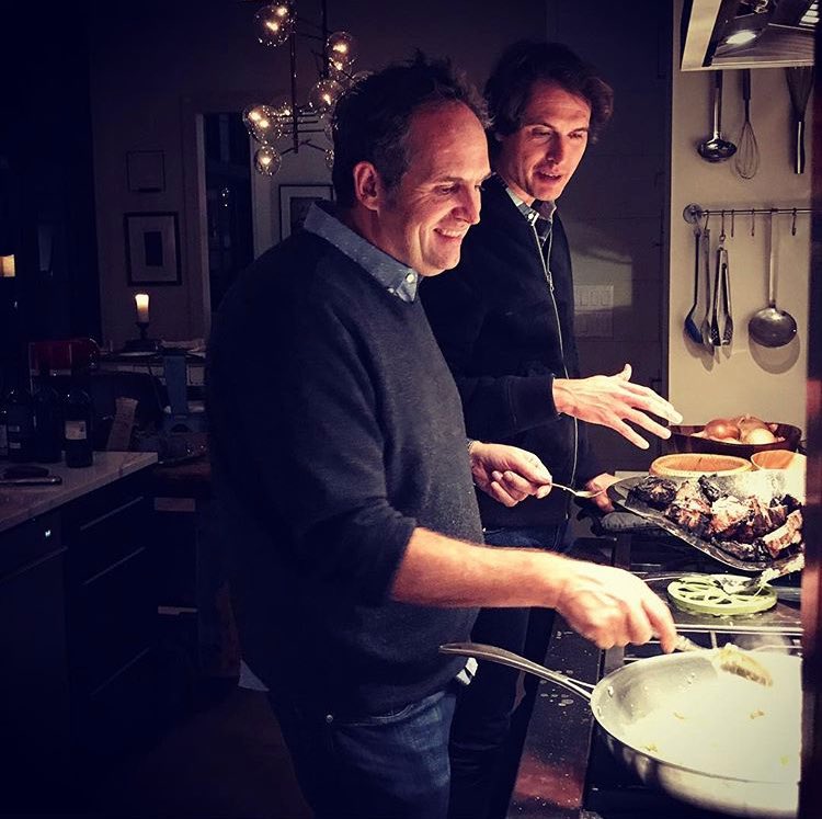 I’ve always loved cooking at home for my family, friends, and community. Even better with Hugo. I’m working on compiling some of our best recipes over two decades @TheKitchen … it will be epic 🙌