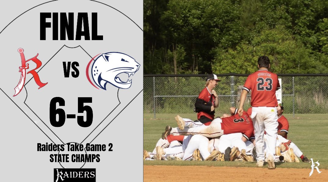 OHA_RaidersBSB's tweet photo. 🚨STATE CHAMPS🚨

The Raiders defeat the Jaguars in a tight fought ball game!!!

The boys deserved it and they got it!

#RaiderBSB #HumbleAndHungry https://t.co/2LSgw0WfAB