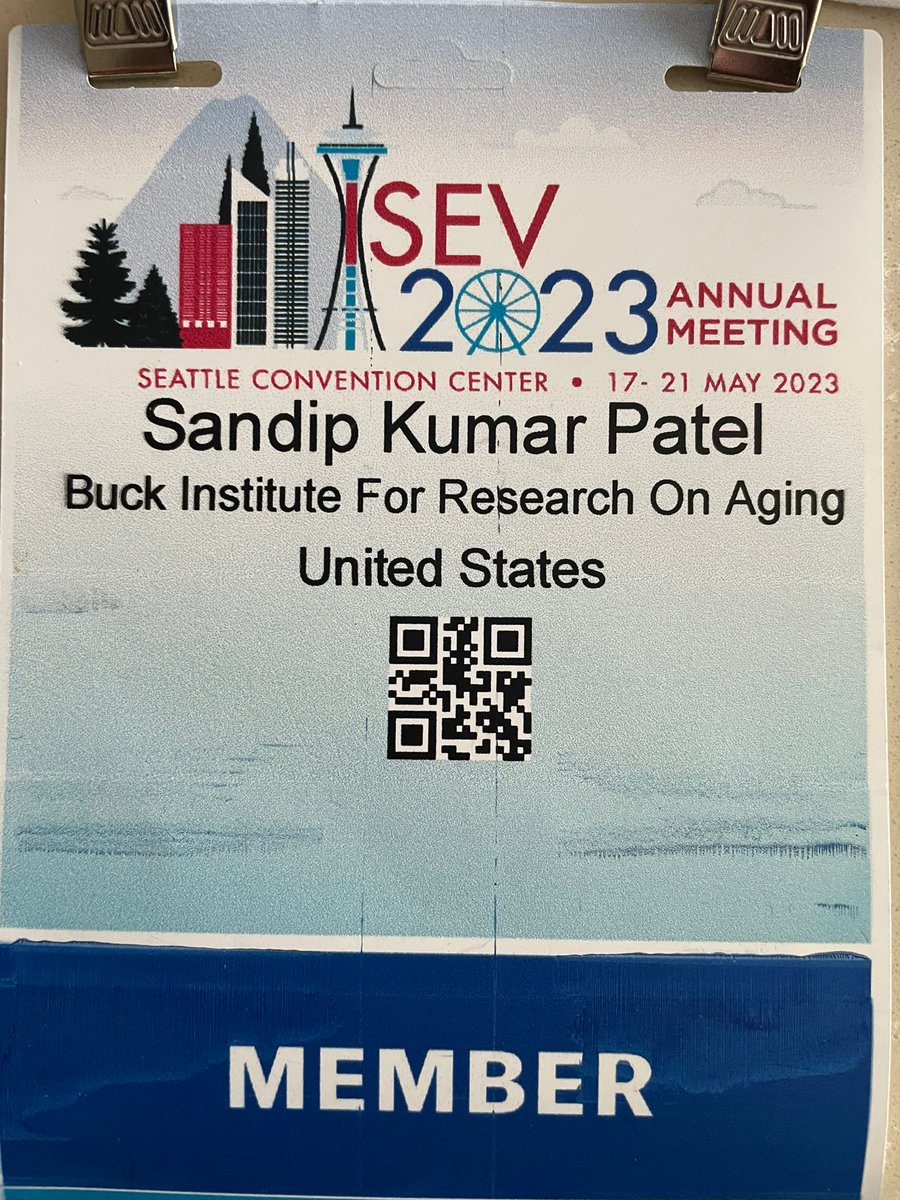 Sandip_K_Patel's tweet photo. I am excited to attend #ISEV2023 in #Seattle! Looking forward to sharing my research on sEV at the Saturday session (oral talk OS19 Aging) in room 608/609.
#sEV, #Multiomics, #Biomarker https://t.co/A2HEcrSmaq
