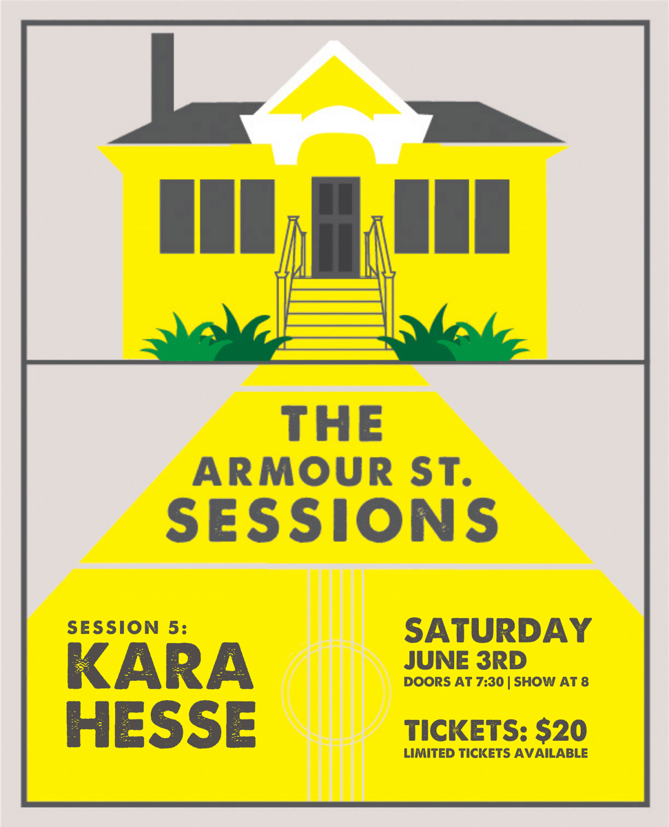 Very excited to announce that <a href="/karahesse/">Kara Hesse</a> will be playing Session 5 of the Armour St Sessions on Saturday, June 3.   

Tickets are on sale now: strangertickets.com/events/1393551…

#Seattle #music #houseconcert