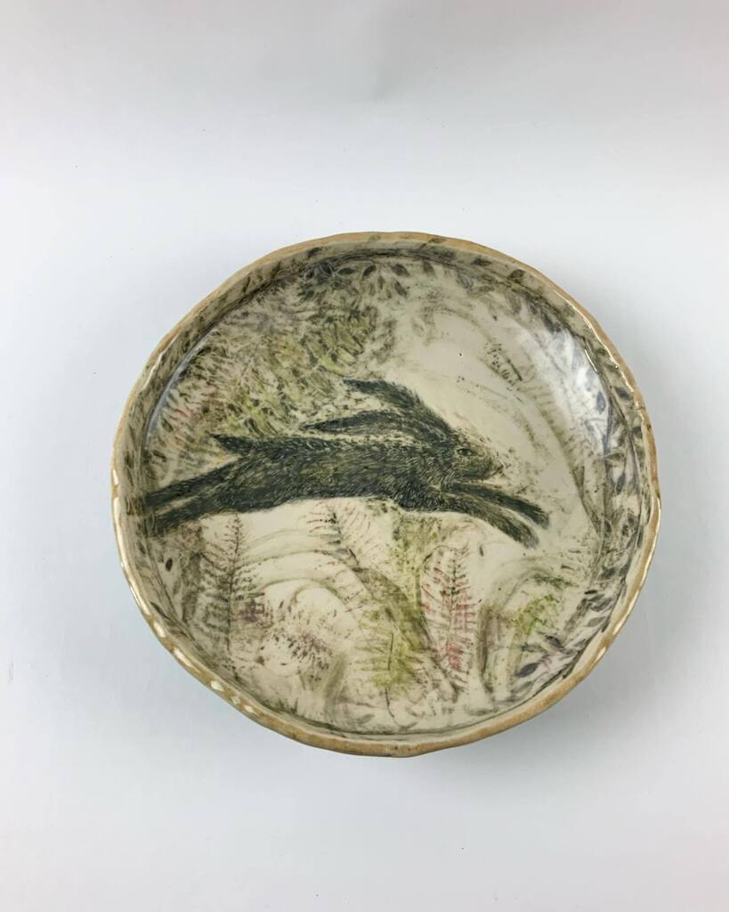 ErinSWright's tweet photo. My hand built stoneware bowl
3”x11”

#stoneware #pottery #potterylove #handmadepottery #rabbitsofinstagram #rabbits #handbuiltbowl #wildlifeart #georgiaartist #maconartist #ceramicdesign #ceramicist #designer #animallovers #maconarts #rabbit #rabbitdrawi… https://t.co/qfbqTOE9Rs https://t.co/WIjzhaZhA6