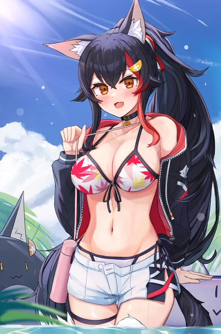#暑いので水着絵で体温調節する  
