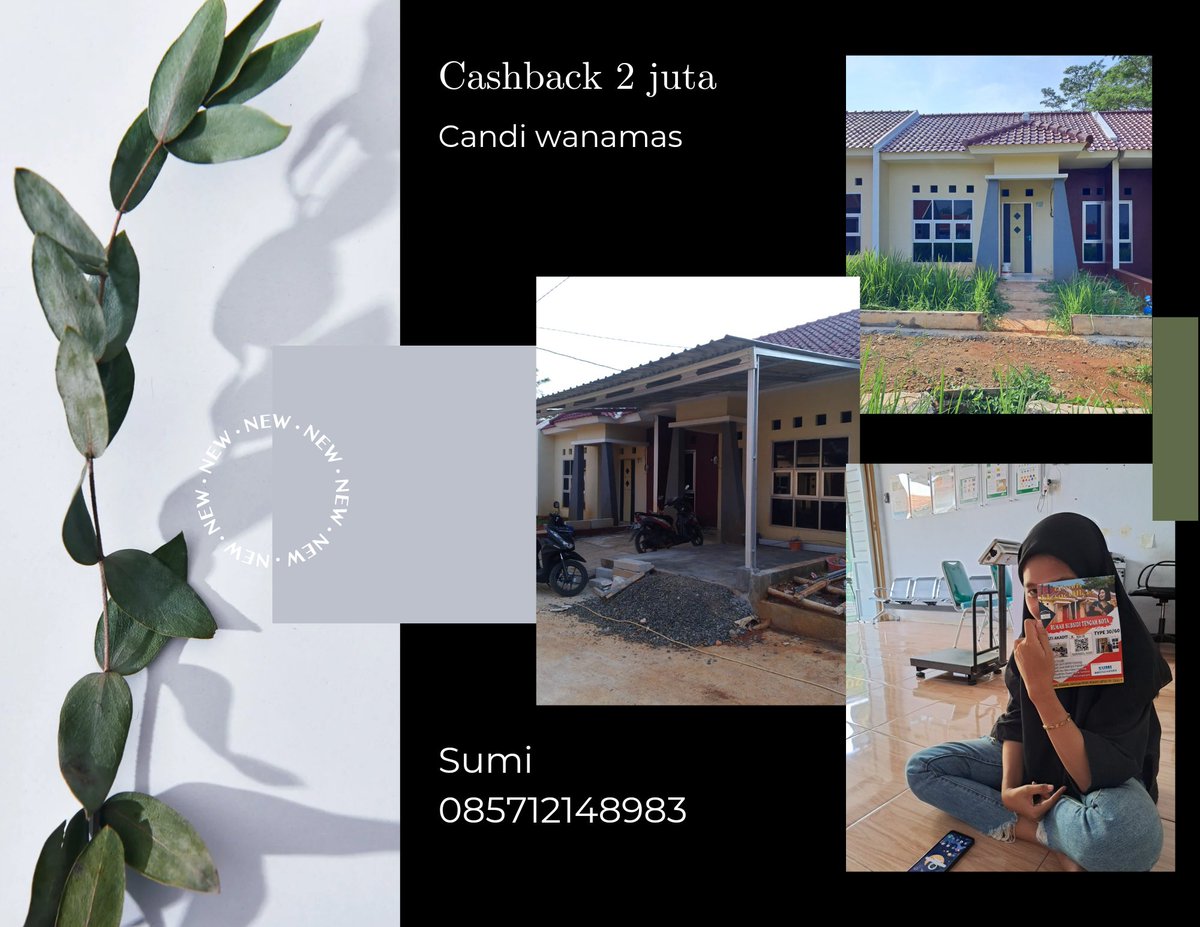 TokSumiranti's tweet photo. DP bisa diangsur
Gak ACC uang kembali
Jadi jangan kuatir uang anda hilang ya😇🥰
Cusss booking langsung entok omah modern 😘😘
Monggo lansung 
Cek lokasi:
Kantor Pemasaran Candi Wana Mas
0857-1214-8983
https://t.co/T4GnuQDwD3
@sumicandiwana

info WA/TELP 
Sumi : 0857-1214-8983 https://t.co/uq291HLyEV