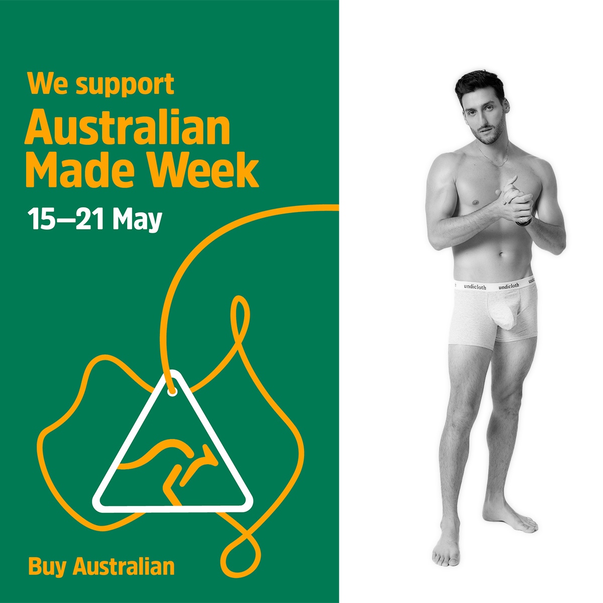 undicloth® proudly support Australian Made Week. We love that every time we sell a pair of undies we are helping keep Australian employed.

#undicloth #mensunderwear #madeinaustralia #men #australianmadecampaign #fashion #australianfashion #fashionweek #australianfashionweek