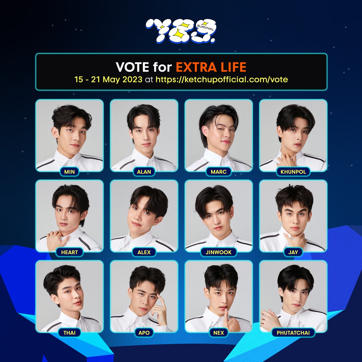 789SURVIVAL's tweet photo. ❗2 วันสุดท้ายในการ VOTE for EXTRA LIFE❗️(1/3)

ร่วมโหวตให้กับ #789TRAINEE ที่คุณชื่นชอบ ⭐️ ทุกคะแนนโหวตของทุกคน มีส่วนในการได้ไปต่อของพวกเราในรายการ #789SURVIVAL 🚀

🌟Vote เลย ! https://t.co/rHPwAinyy8 https://t.co/uGMQaPfw2L