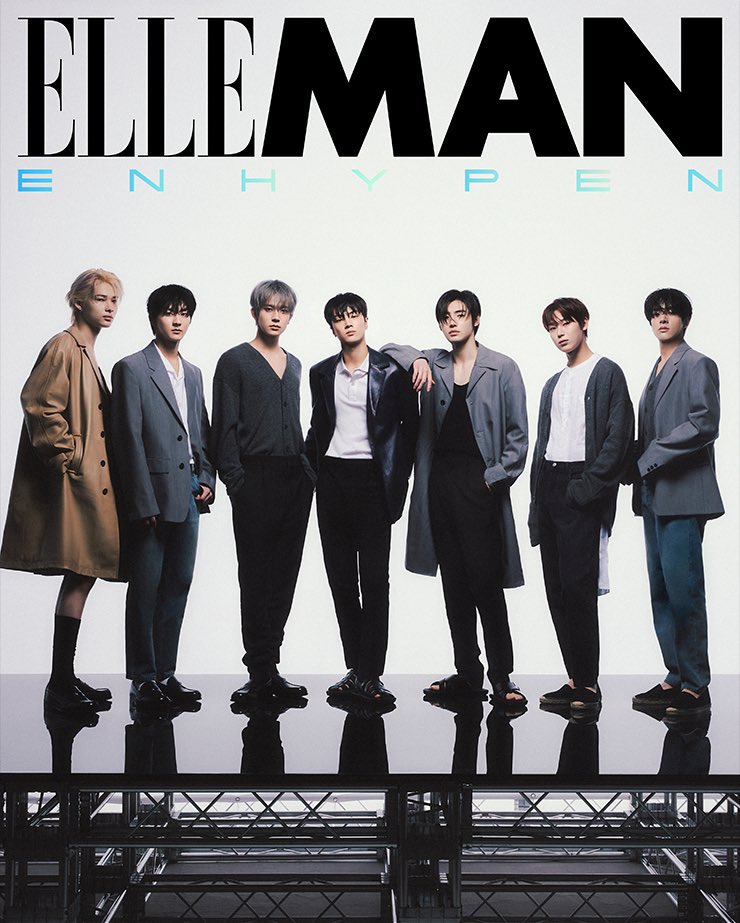 ELLE MAN cover star is ENHYPEN. It will be released from ELLE KOREA June issue soon.
