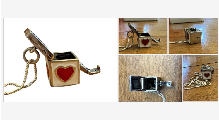 thegraydoor's tweet photo. Vintage Signed Sterling Silver Enamel Heart Prayer Box Charm Necklace | eBay #vintagecostumejewelry #costumejewelry #vintagejewelry #jewelry #estatejewelry #signedjewelry #sterlingsilver #prayerbox
https://t.co/KH6N8SJG88 https://t.co/UZMFeRWxTx