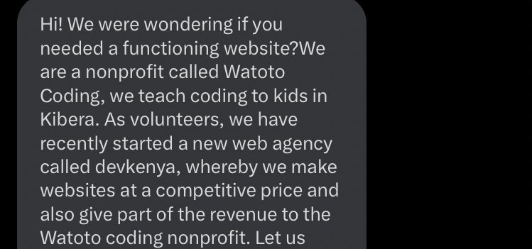 4. If you need a website for your startUp Watoto is the plug✌️ they’re a NPO based in Kenya ✌️😅 check them out @watotocoding