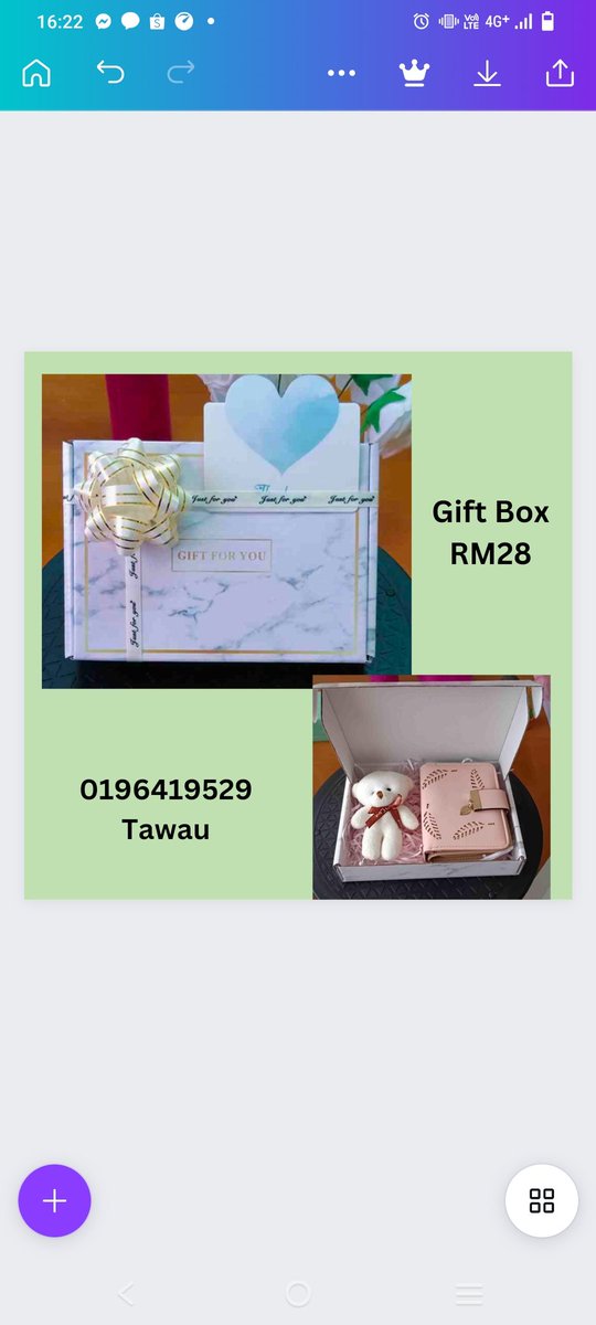 jamilah_jml's tweet photo. 📌READY STOCK📌READY STOCK

GIFT BOX/SURPRISE BOX/PRESENT/HADIAH BIRTHDAY/HADIAH KAHWIN✅

(Tawau Sabah)✅

HARGA : RM28

Area Tawau selfcollect/cod✅

Luar kawasan Tawau  Boleh Pos✅

Boleh terus klik link wassap utk oder👇
https://t.co/w9T46oJpYl

#giftbox 
#presentbox https://t.co/H53fA1rUhY
